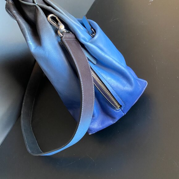 Marc By Marc Jacobs Blue Leather Ombre 2 Way Shoulder Bag - Picture 8 of 12